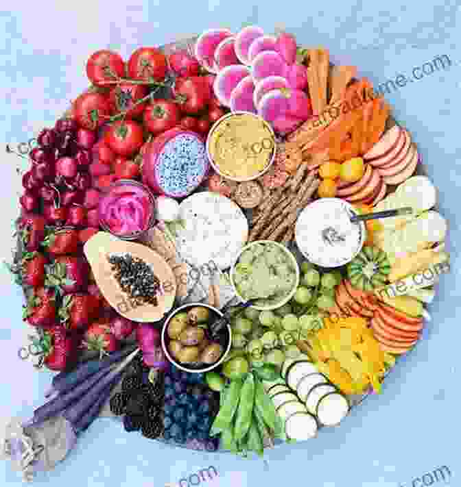 A Colorful And Diverse Arrangement Of Fruits, Vegetables, And Grains, Each Grouped Together In Clusters Representing Their Food Families Foods Have Families Too Lasting Happiness