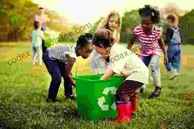 A Group Of Children Picking Up Litter And Recycling It, Promoting Environmental Stewardship. Recycling: Discover Pictures And Facts About Recycling For Kids