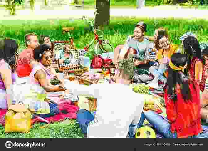 A Group Of People Enjoying A Picnic In A Field Of Wildflowers. The Seasons Of Cherryvale Beverly Nault