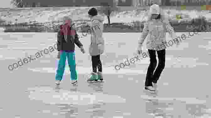 A Group Of People Skating On A Frozen Lake. The Seasons Of Cherryvale Beverly Nault