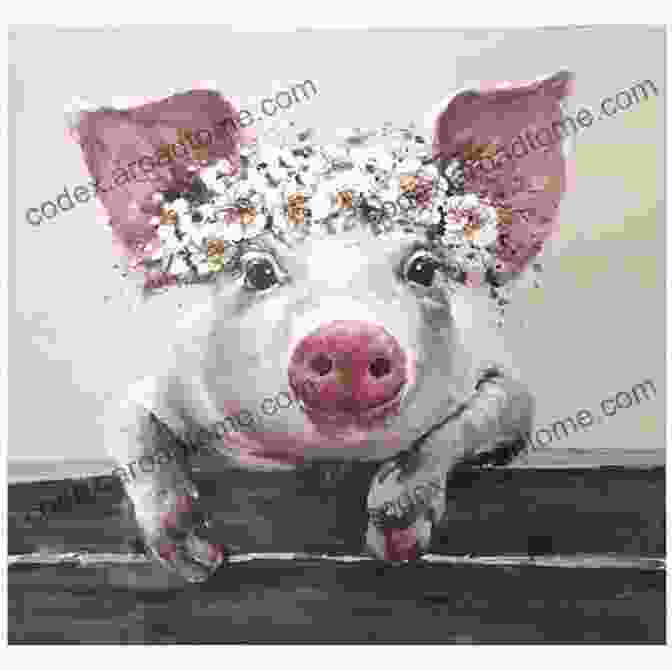 A Painting Of A Pig In A Crown With A Majestic Pose The World Of Swine A No Text Picture Book: A Calming Gift For Alzheimer Patients And Senior Citizens Living With Dementia (Soothing Picture For The Heart And Soul 75)