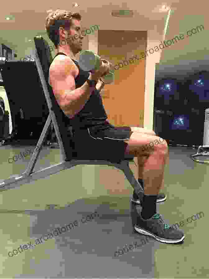 A Person Performing Dumbbell Bicep Curls Indian Clubs Dumb Bells And Sword Exercises