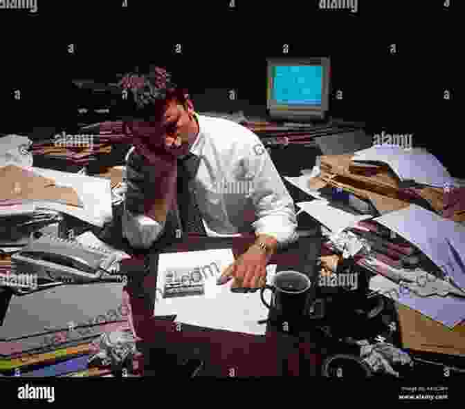 A Person Sitting At A Desk, Surrounded By Papers And Technology, Looking Stressed And Overwhelmed Wholeheartedness: Busyness Exhaustion And Healing The Divided Self