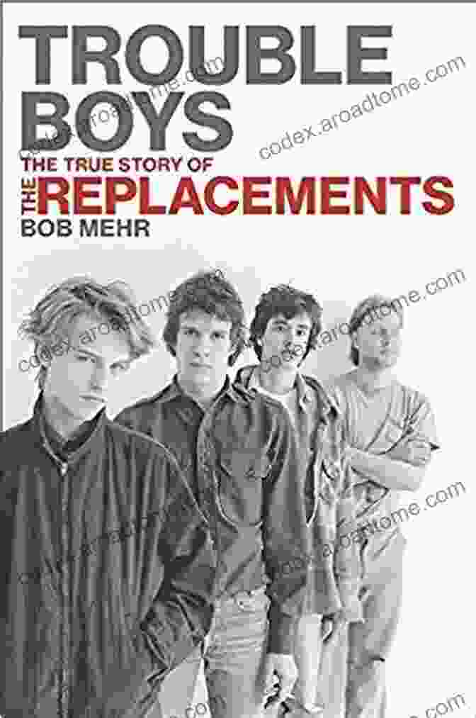 A Photograph Of Trouble Boys: The True Story Of The Replacements Book Cover With A Shattered Mirror Reflecting The Band Members Trouble Boys: The True Story Of The Replacements