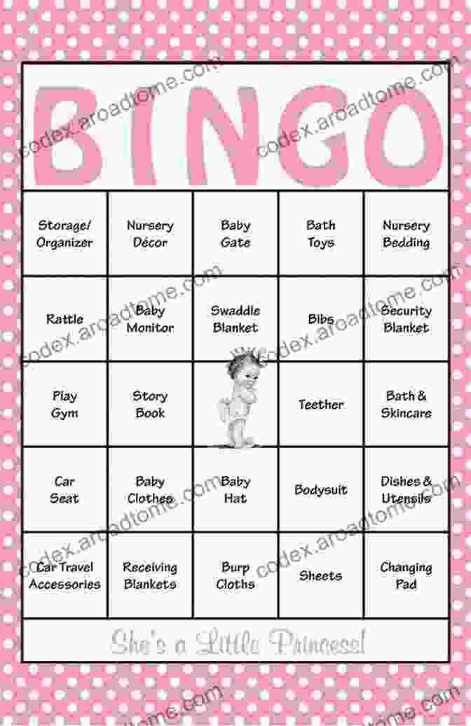 A Playful Bingo Card Filled With Baby Themed Words And Phrases The Ultimate Guide To Baby Shower Games