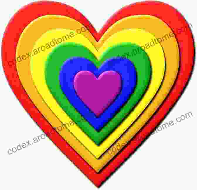 A Rainbow Colored Heart Representing Love And Acceptance Color Us Rainbow Katrina Moore