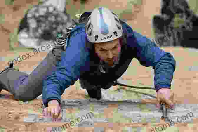 Climber Ascending A Sport Climbing Route With Bolted Protection Advanced Rock Climbing: Mastering Sport And Trad Climbing