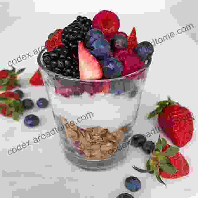 Delectable Mind Diet Dessert With Berries, Yogurt, And Granola The Healthy Beginners Brain Health Cookbook: MIND Diet Recipes To Fuel Your Brain Live Healthy