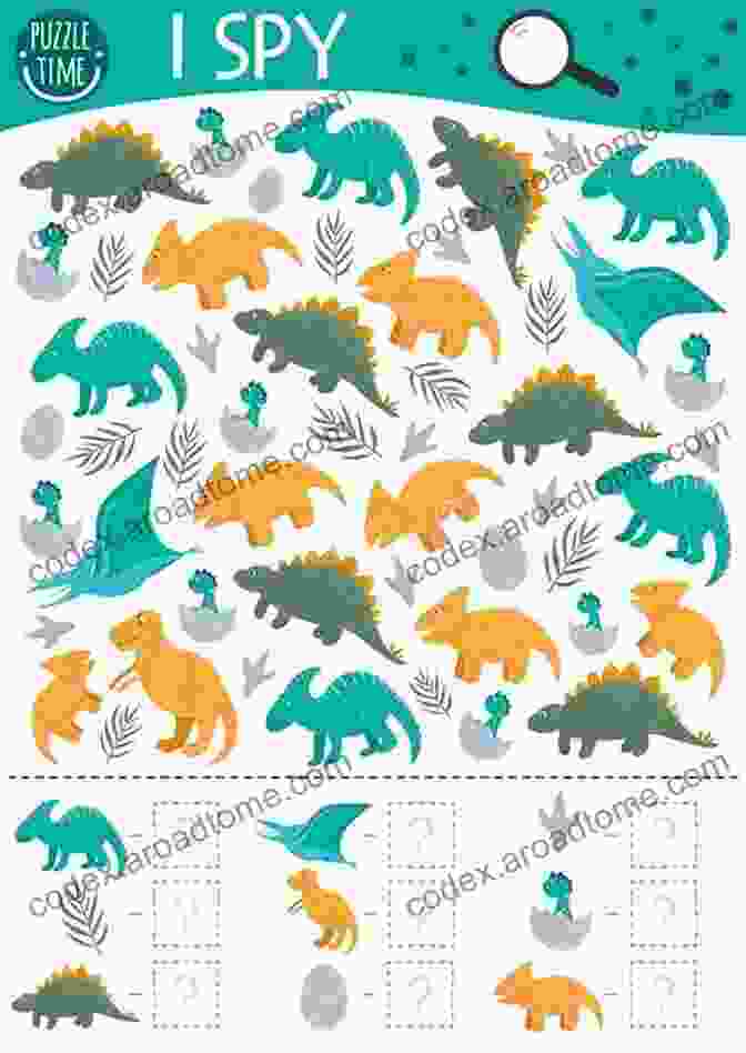 Engaging Illustration Of A Child Counting Prehistoric Creatures Creature Count: A Prehistoric Rhyme