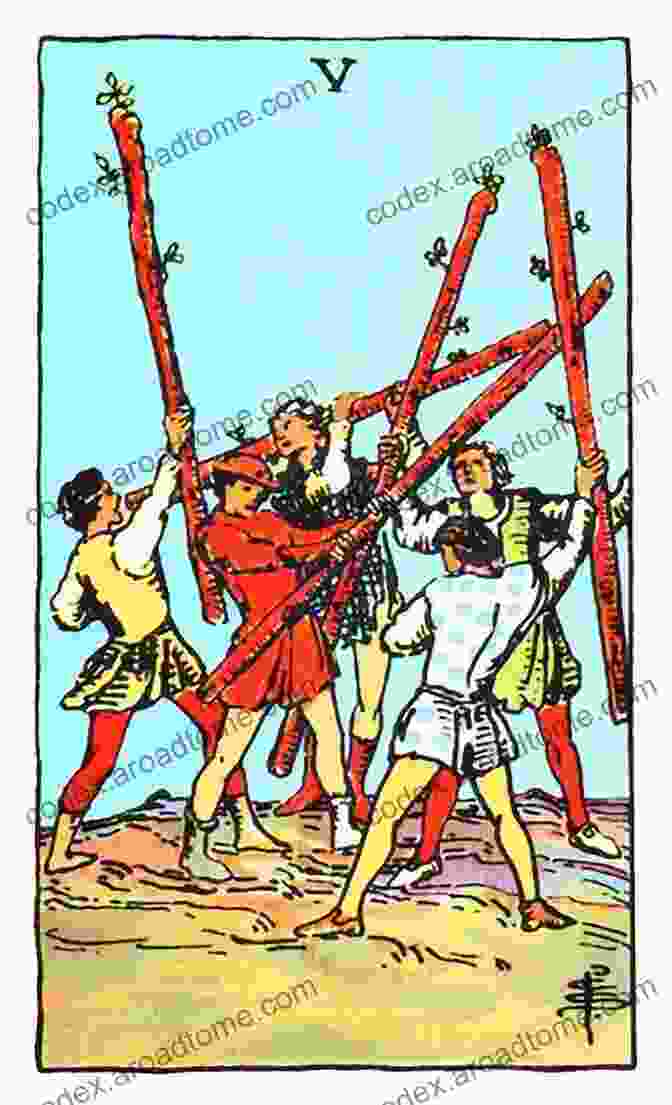 Five Of Wands Tarot Card Learn Tarot Cards Quickly: Suit Of Wands