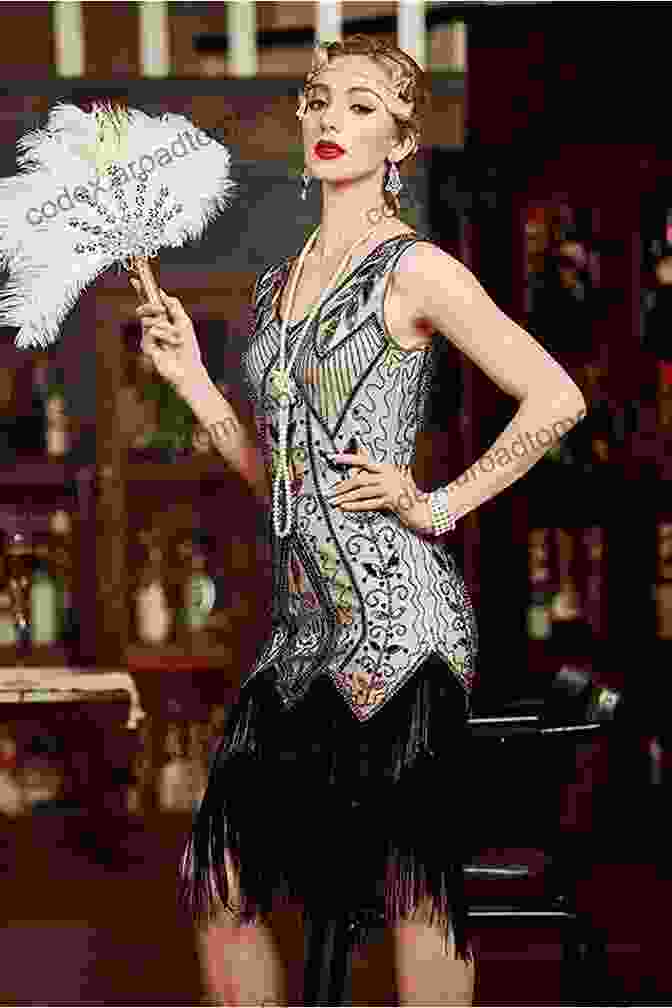 Gatsby Era Fashion With A Woman Wearing A Flapper Dress, Pearls, And A Feather Headband Out Of Style: An Illustrated Guide To Vintage Fashions