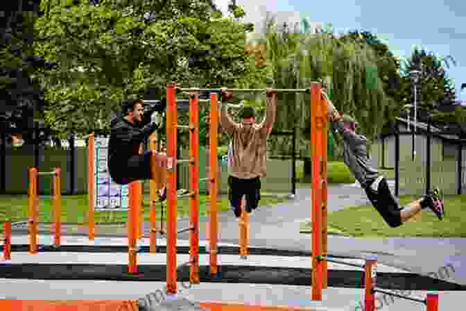 Man Performing A Street Workout On Outdoor Bars Urban Calisthenics: Get Ripped And Get Strong With Progressive Street Workouts You Can Do Anywhere