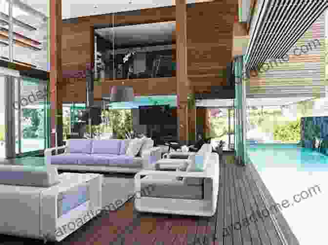 Modern House With Large Windows And An Indoor Pool Visible From The Living Room Internal Pool 4 Bedroom House Plans Full Concept Plans For Sale : Concept Plan Includes Detailed Floor Plan And Elevation Plans