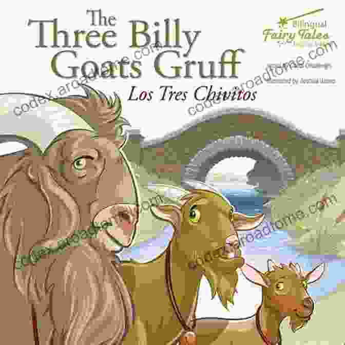 Sample Illustration From 'The Three Goats San Yagi Children Picture English Japanese Bilingual Edition' The Three Goats San Yagi Children S Picture English Japanese (Bilingual Edition)