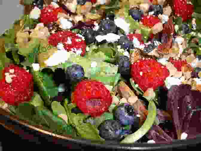 Vibrant Mind Diet Salad With Leafy Greens, Berries, And Nuts The Healthy Beginners Brain Health Cookbook: MIND Diet Recipes To Fuel Your Brain Live Healthy