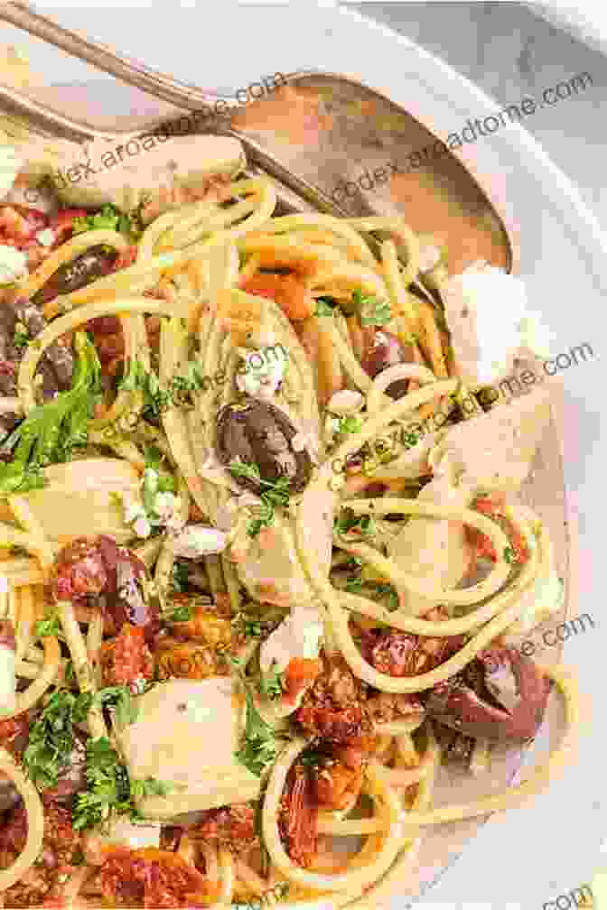 Whole Wheat Pasta With Sun Dried Tomatoes, Olives, And Fresh Parsley Mediterranean Diet Cookbook For Beginners: 130 Recipes Easy To Cook To Stay Fit And Follow A Healthy Eating Every Day 7 Day Meal Plan Included