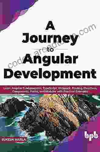 A Journey To Angular Development: Learn Angular Fundamentals TypeScript Webpack Routing Directives Components Forms And Modules With Practical Examples (English Edition)